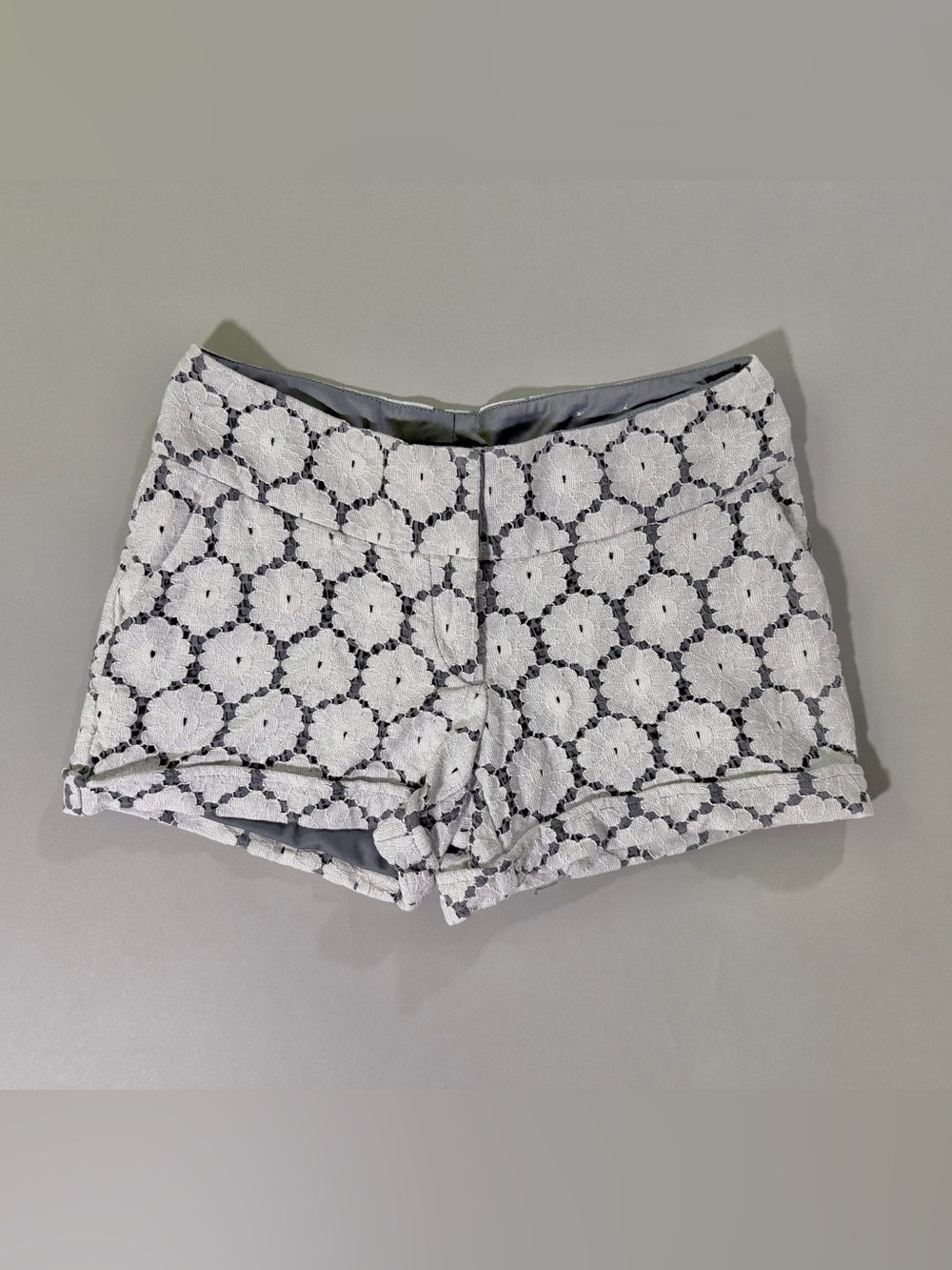 2000s Maurices White Eyelet Statement Shorts